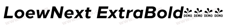 LoewNext ExtraBold字体转换